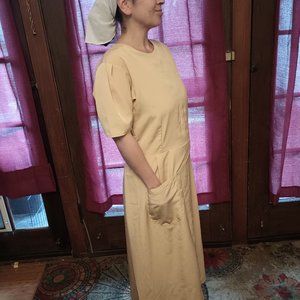 Amish Yellow Dress and Apron